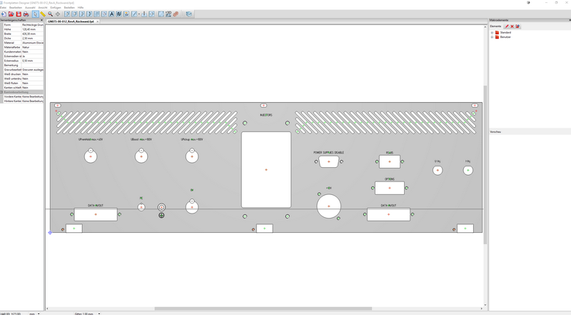 Frontplattendesign